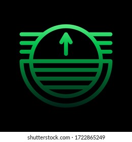 sunrise sign nolan icon. Simple thin line, outline vector of weather icons for ui and ux, website or mobile application
