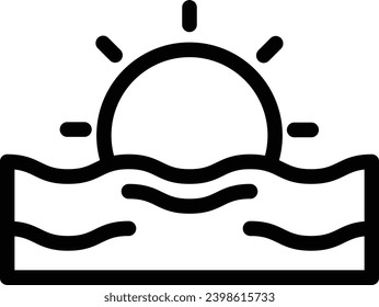Icono de línea de vector único de apertura