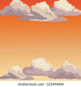 sunrise sky sunset clouds