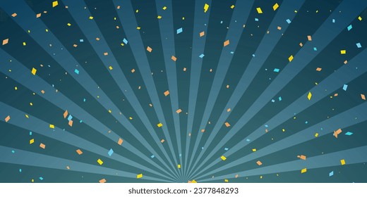 sunrise sun confetti open background