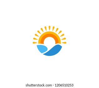 Sunrise sun logo 