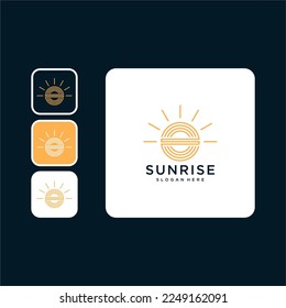 plantilla de diseño del logotipo de sun rise