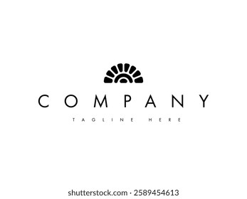 sunrise sun minimal logo design