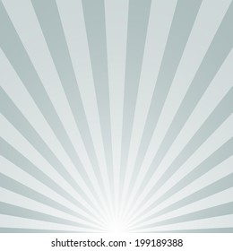 sunrise with sunbeams on grey background. vector illustration eps10