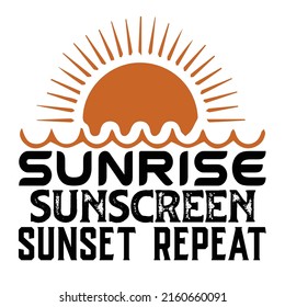  -
sunrise sunscreen sunset repeatVintage textured hand drawn sign with palm tree drawing. Handmade typographic summer art. Exotic tropical coastal decor. Sea shore vector illustration for print or po