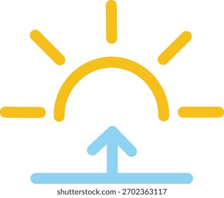 Icono de la salida y la puesta del sol Icono de la salida y la puesta del sol