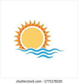 Sunrise Sunset Icon Vector Art Illustration
