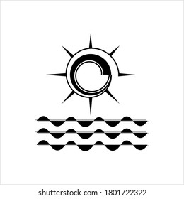 Sunrise Sunset Icon Vector Art Illustration