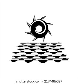 Sunrise Sunset Icon Vector Art Illustration