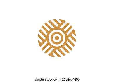 Sunrise and Sunset Monoline Logo