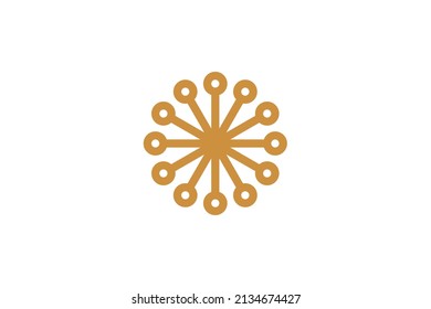Sunrise and Sunset Monoline Logo