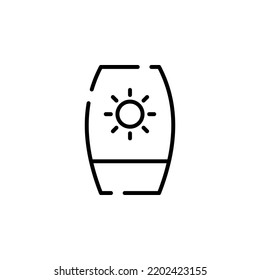 Sunrise, Sunset, Sun Dotted Line Symbol Vektorgrafik Logo Vorlage. Geeignet für viele Zwecke.