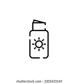 Sunrise, Sunset, Sun Dotted Line Icon Vector Illustration Logo Template. Suitable For Many Purposes.
