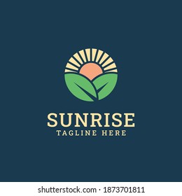 Sunrise Symbol Icon Logo Vector Template Stock Vector (Royalty Free ...