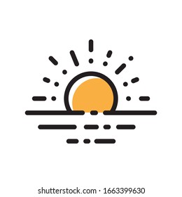 a Sunrise vector graphic, good for icon, logo, illustrations, etc.