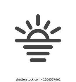 Sunrise vector icon