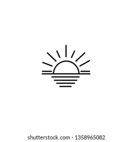 Sunrise vector icon