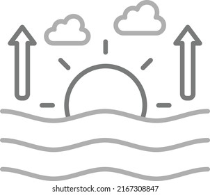 Sunrise vector icon. Can be used for printing, mobile and web applications.