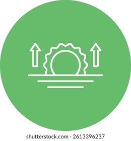 Sunrise vector icon. Can be used for printing, mobile and web applications.