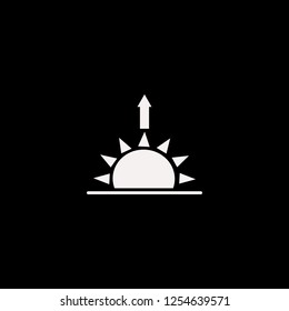 sunrise vector icon. flat sunrise design. sunrise illustration for graphic 