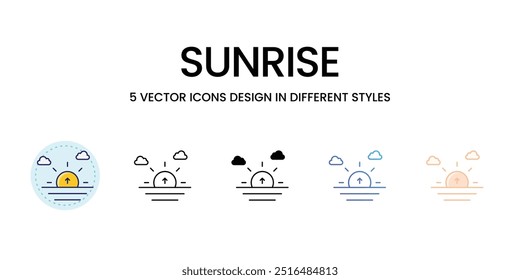 Sunrise vector icon ready to use vector illustration