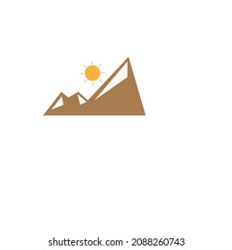 Sunrise vector image or nature illustration