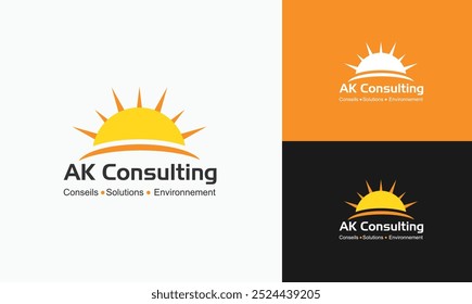 Modelo de vetor totalmente editável do logotipo do Sunrise