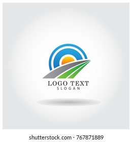 Sunrise Vector Logo Icon Template