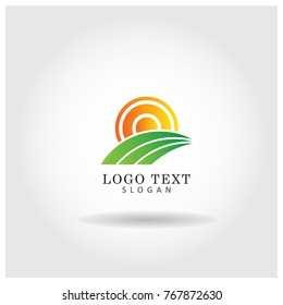 Sunrise Vector Logo Icon Template