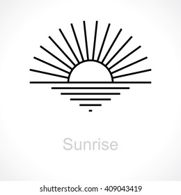 sunrise. vector logos