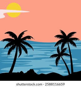 sunrise view on the beach