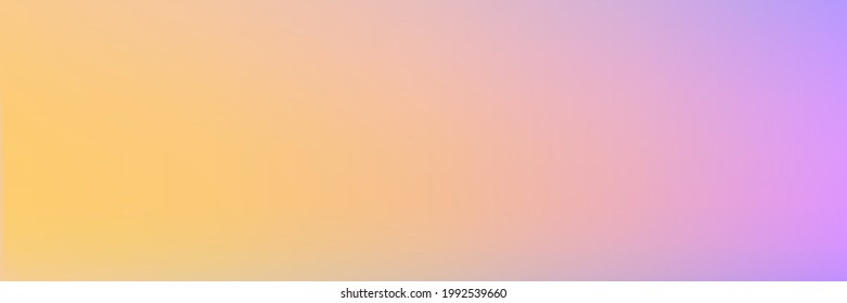 Sunrise Vivid Light Blurred Multicolor Sky Gradiente horizontal. Cubierta de color de agua suave Pastel de fondo de pantalla de cielo vibrante. Malla de degradado simple y colorida con apertura mínima brillante. Textura borrosa.