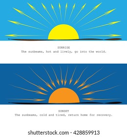 sunrise vs sunset