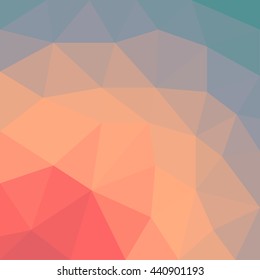 sunrise/sunset abstract vintage background - colorful smooth gradient vector illustration design polygon style