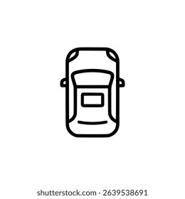 sunroof outline icon or sunroof label vector isolated. Best sunroof icon for websites, apps, or product relate about sunroof.
