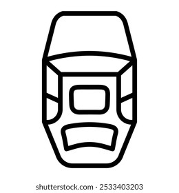 Sunroof Vector Line Icon Design