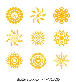 Suns icon solar logo