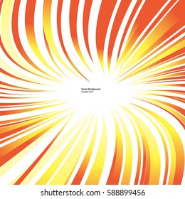 Sun's rays or explosion vector background for design speed, movement and energy.