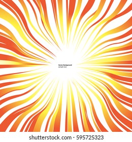 Sun's rays or explosion vector background for design speed, movement and energy.