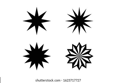 Suns symbol. Elements for design. Vector illustration.