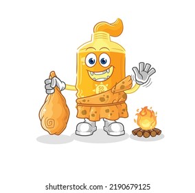 the sunscreen ancient cartoon. cartoon mascot vector