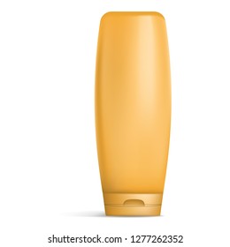 Sunscreen bottle icon. Realistic illustration of sunscreen bottle vector icon for web design