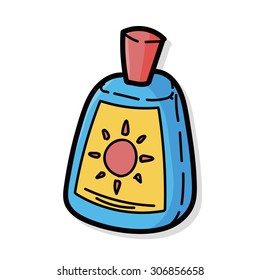 Sunscreen color doodle