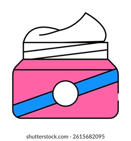 sunscreen cream container line icon vector. sunscreen cream container sign. isolated symbol illustration