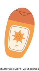 Sunscreen Cream Cosmetic Vector Illustration