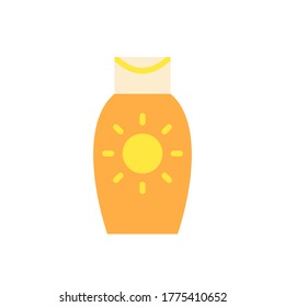 Sunscreen, cream icon. Simple color vector elements of vacation icons for ui and ux, website or mobile application