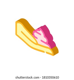 sunscreen cream on hand isometric icon vector. sunscreen cream on hand sign. isolated symbol illustration