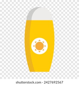 Sunscreen cream with restorative effect line icon. Summer, beach, ultraviolet, ray, vitamins, protection, relaxation, sea, sun, skin, travel, health. Vector line icon for business and advertising