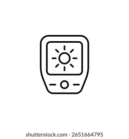 Ícone De Dispositivo De Proteção Solar Design Minimalista Para O Conceito De Proteção Da Pele