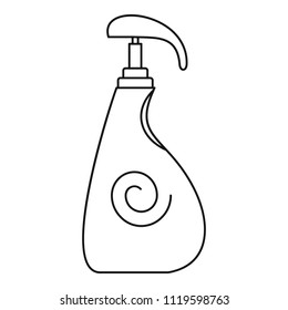 Sunscreen dispenser icon. Outline illustration of sunscreen dispenser vector icon for web design isolated on white background